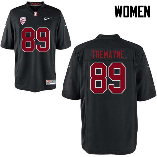 Women #89 Brycen Tremayne Stanford Cardinal College Football Jerseys Sale-Black - Click Image to Close